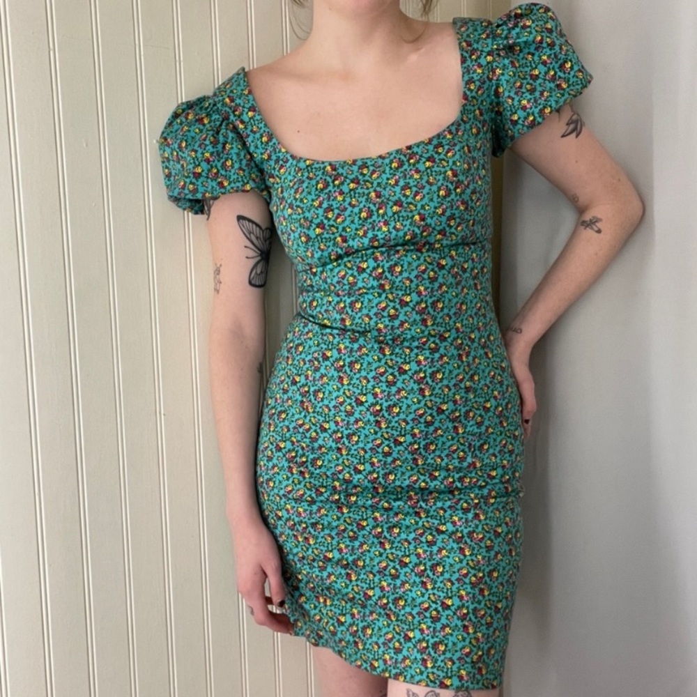 Betsey Johnson lace up mini dress